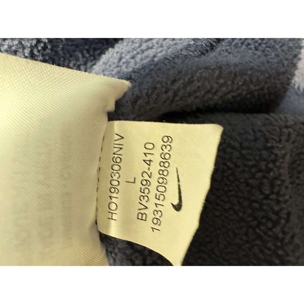 Nike Polar Fleece Jacket Mens L Zip Warm Casual Blue Activewear - Picture 7 of 12